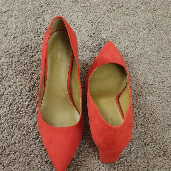 14th Union Block heel Red Suede shoes - Picture 3 of 8